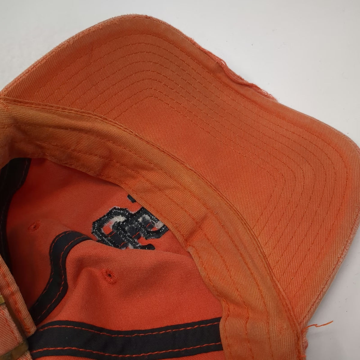 47 Brand San Francisco Giants MLB Baseball Cap Orange One Size Slideback SF Hat