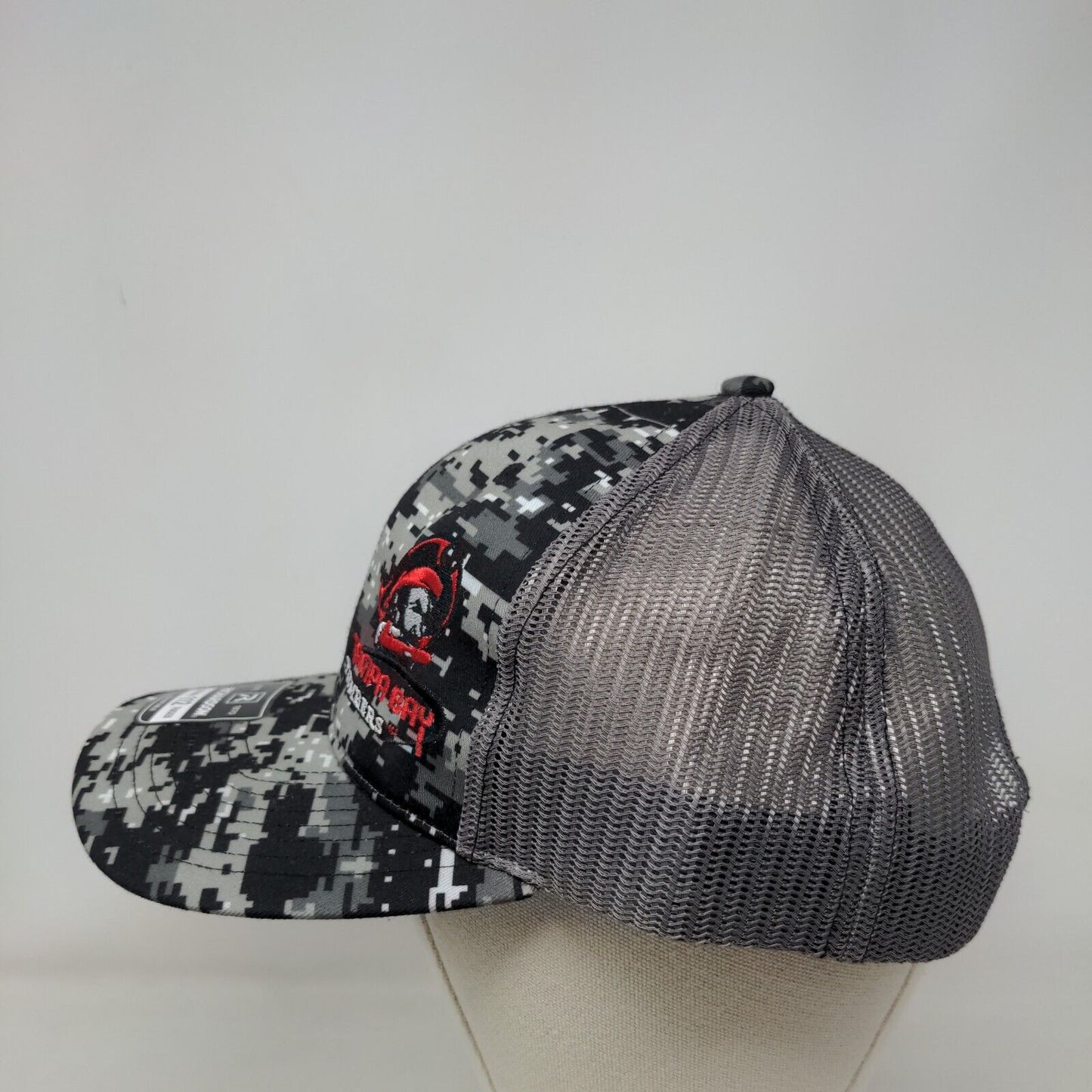 Tampa Bay Plumbers Snapback Mesh Back Trucker Hat Black Digital Camo Adjustable