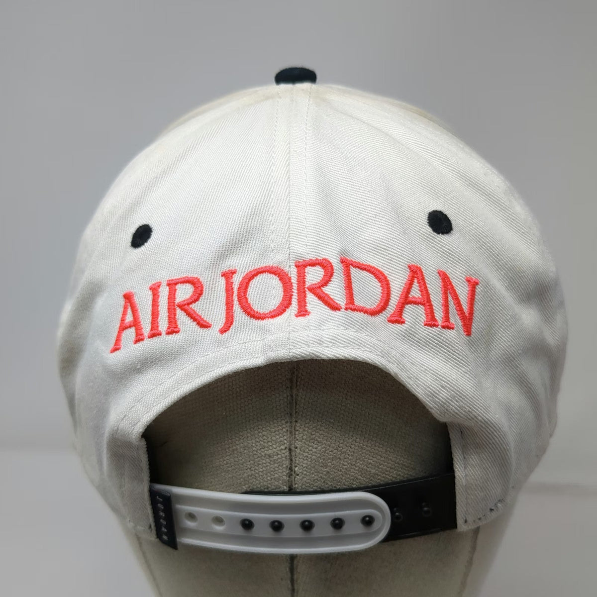 Jordan Snapback Hat White One Size Speckled Nike Air Jumpman Embroidered Logo