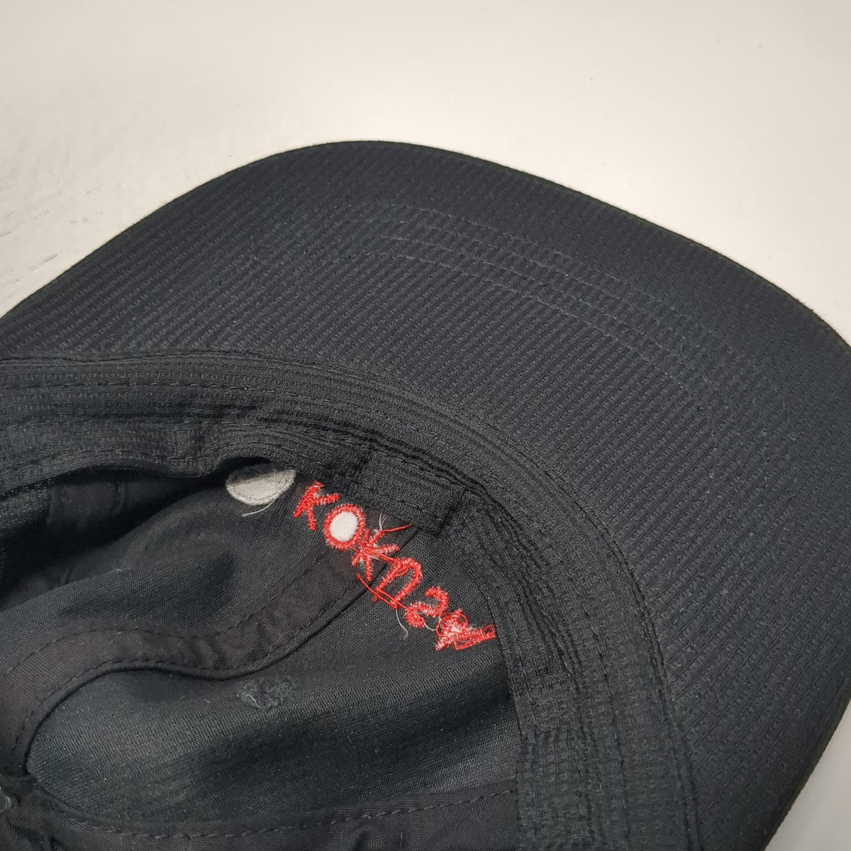 Port Authority Kokusai Black Baseball Cap One Size Strapback Thermal Logo Hat