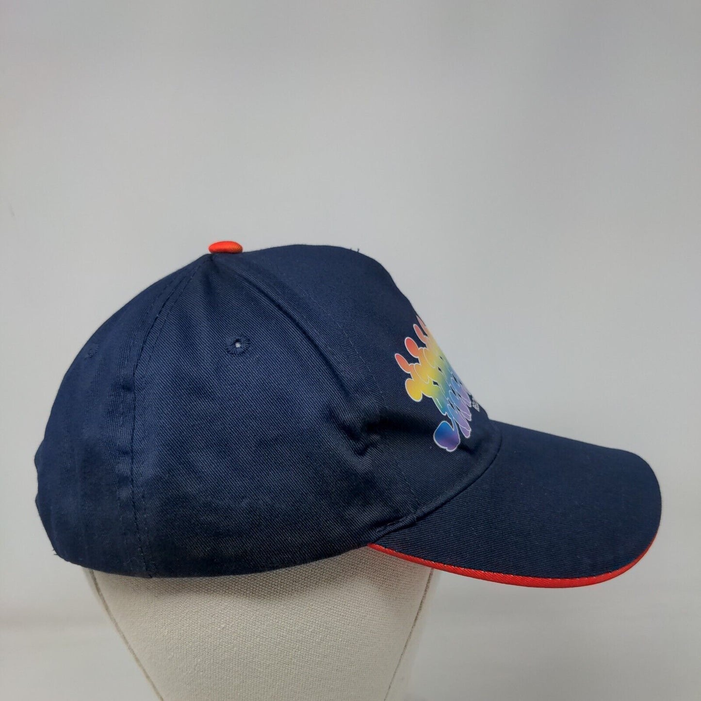 Mickey Mouse Snapback Hat Blue OSFM Belong Believe Be Proud Disney Pride