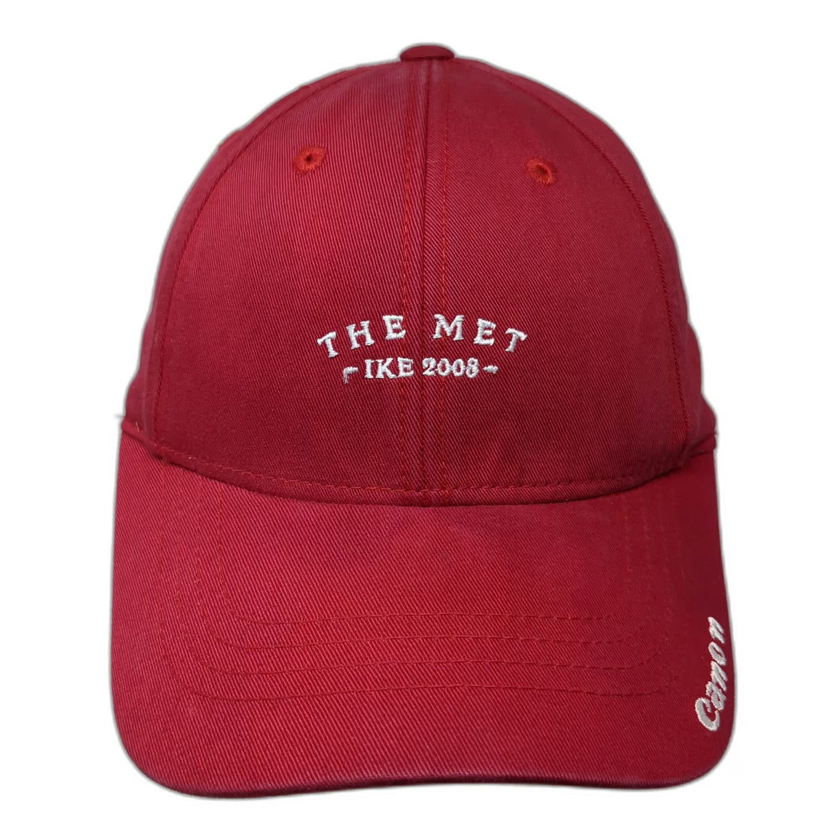 American Needle Baseball Cap Red One Size The Met Ike 2008 Canon MGA Golf Hat