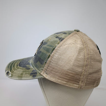 Browning Baseball Cap Green Camo One Size Mesh Back Buckmark Logo Strapback Hat