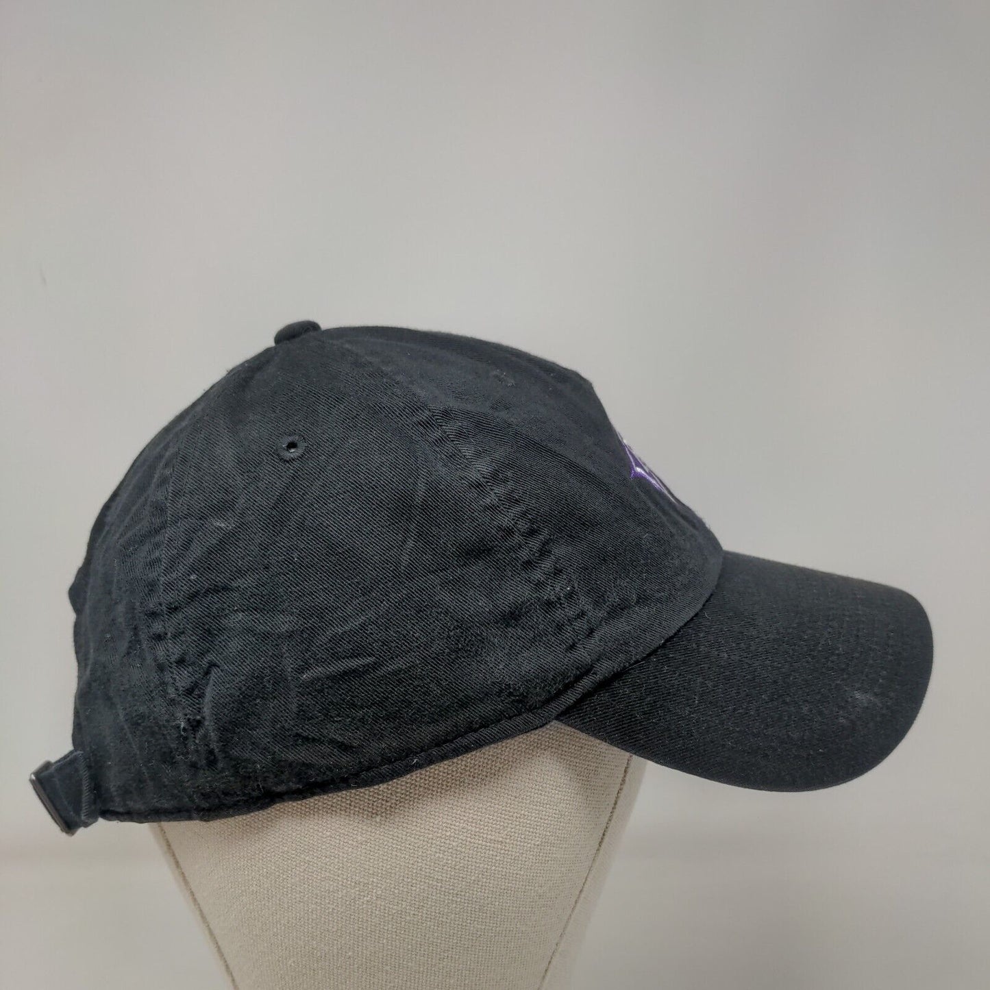 Furman Slideback Hat Black OSFM Embroidered Nike Heritage86 Dri-Fit