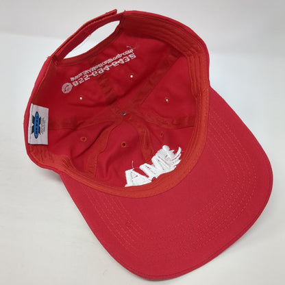 iMA Medical Group Strapback Baseball Cap Red OS Adjustable Embroidered BIG X