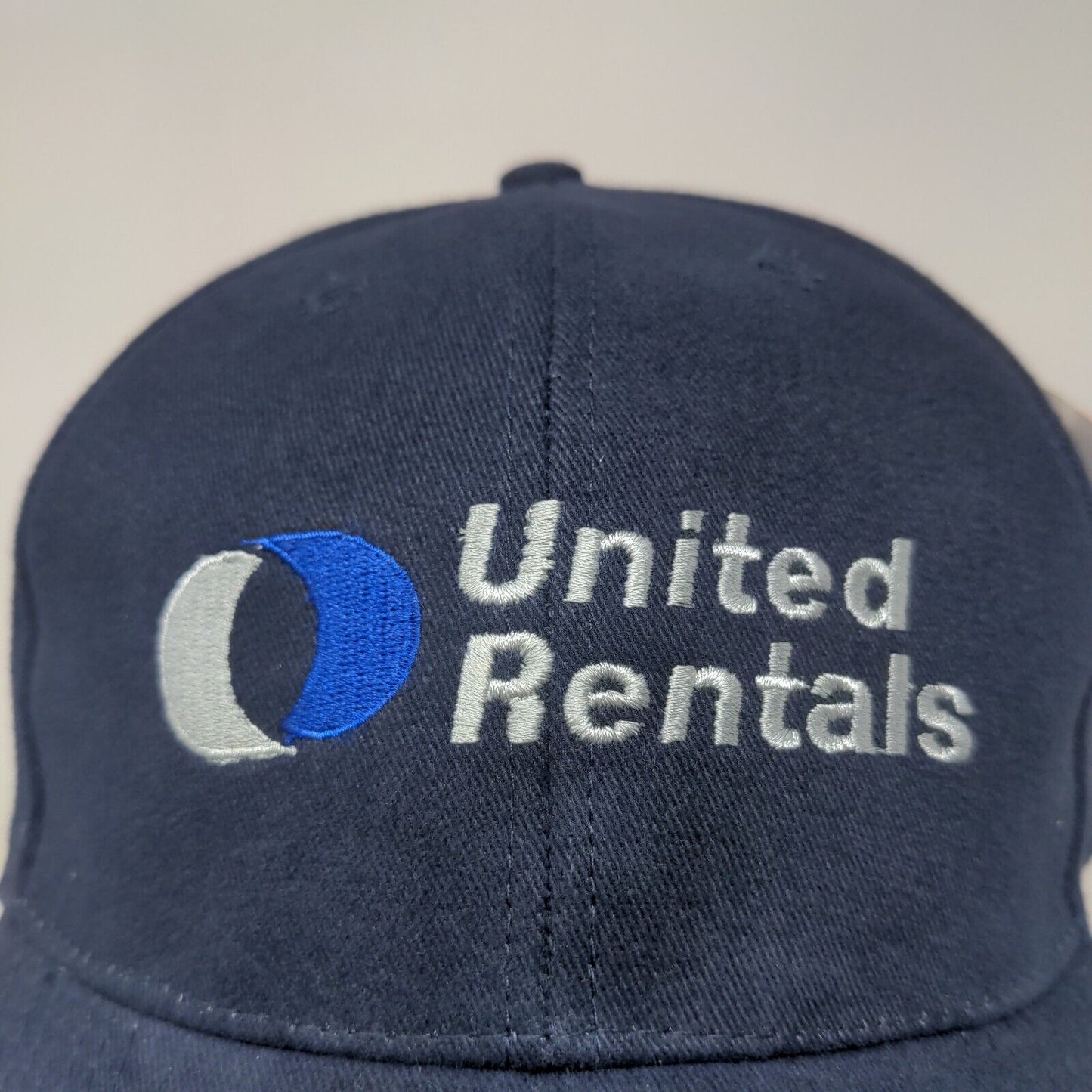 Collegiate USA Men's Strapback Hat Blue Embroidered United Rentals Logo W/Tags