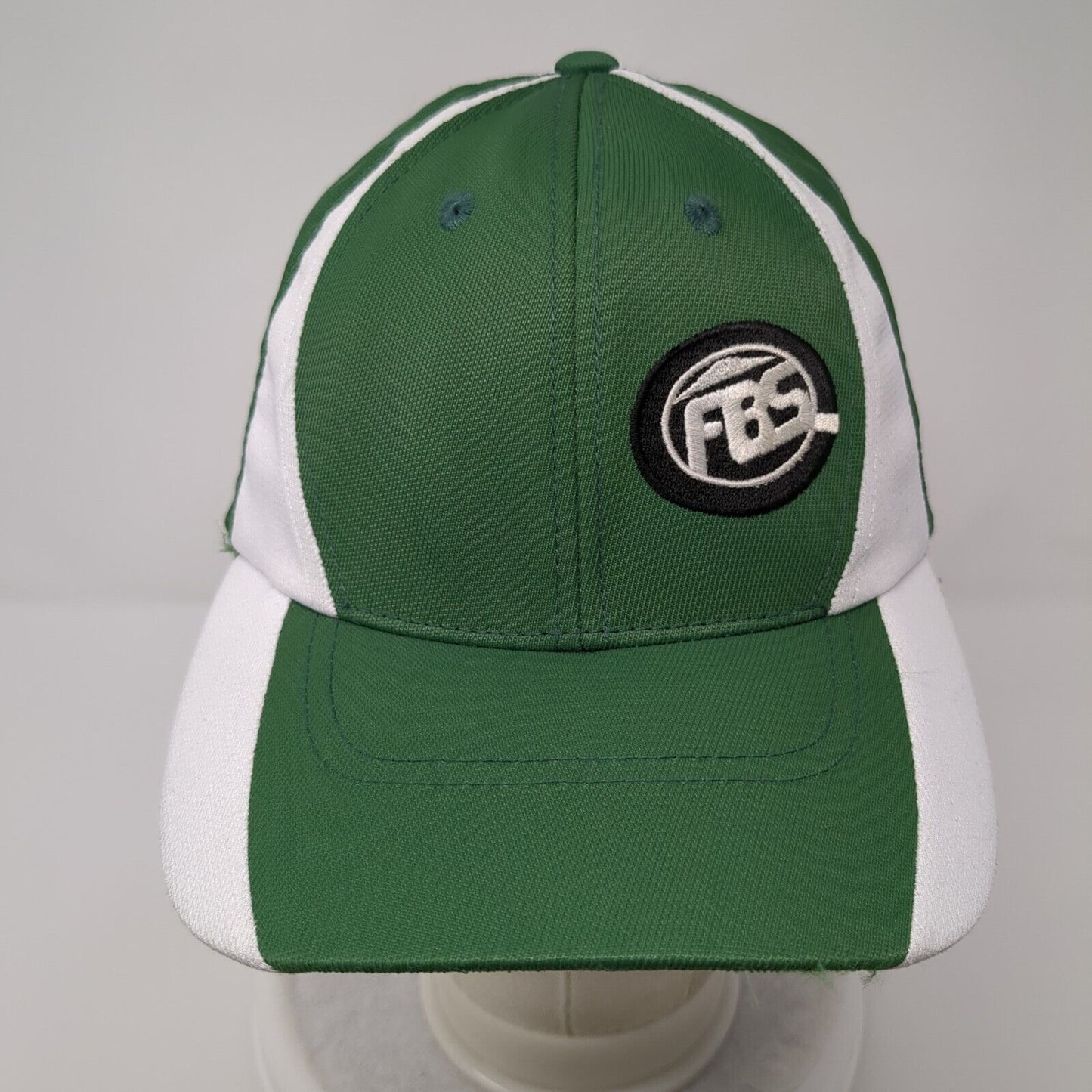 FBS Strapback Hat Green OSFA Adjustable Embroidered Vented Holes Sport-Tek
