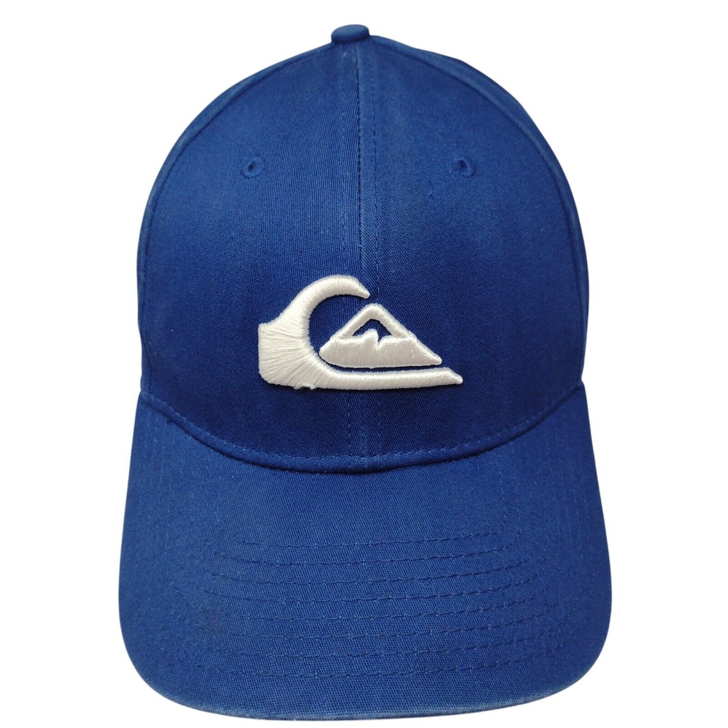 Quiksilver Fitted Hat Blue OSFM Embroidered Vented Holes 39Thirty New Era