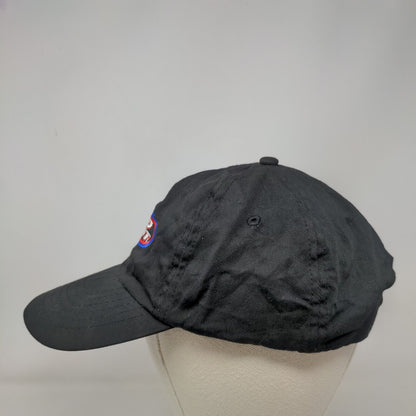 Bud Light Snapback Hat Black OSFA Adjustable Embroidered Vented Holes 6 Panel