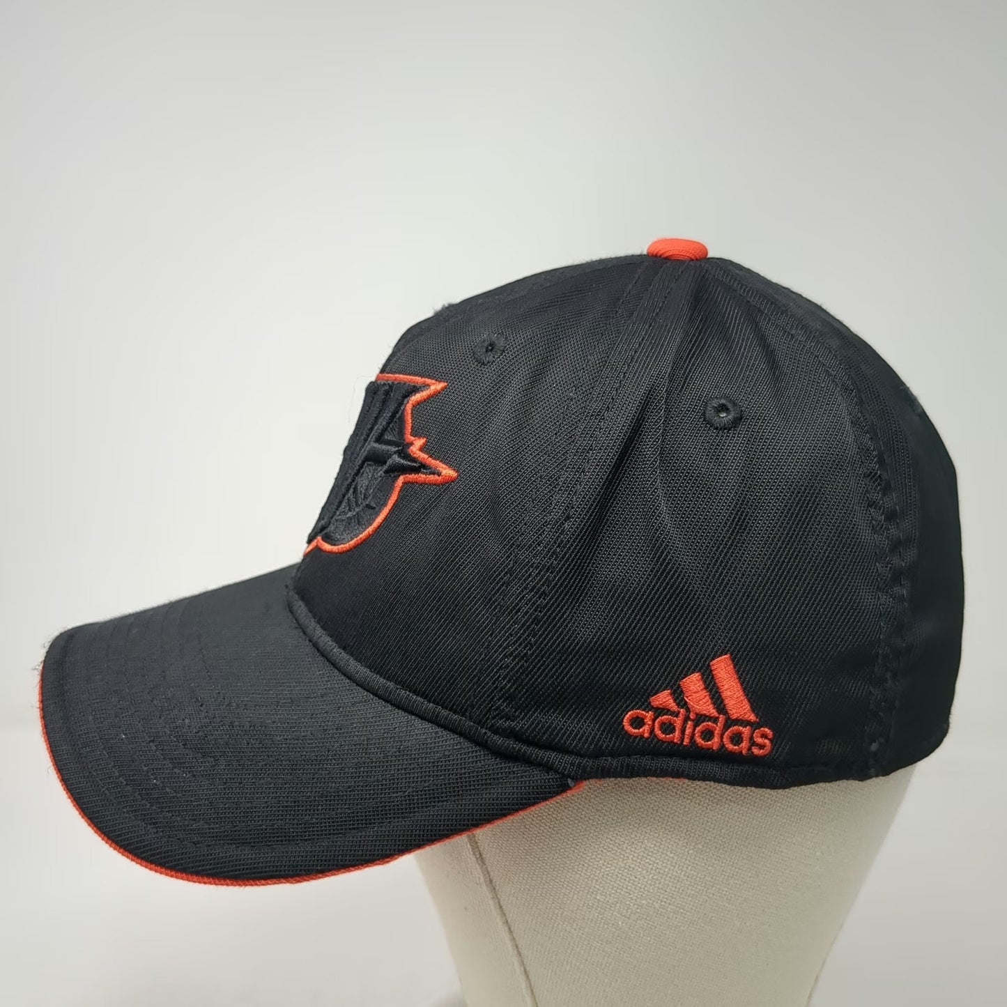 Golden State Warriors NBA Adidas Cap Black One Size Orange Underbrim Stretch
