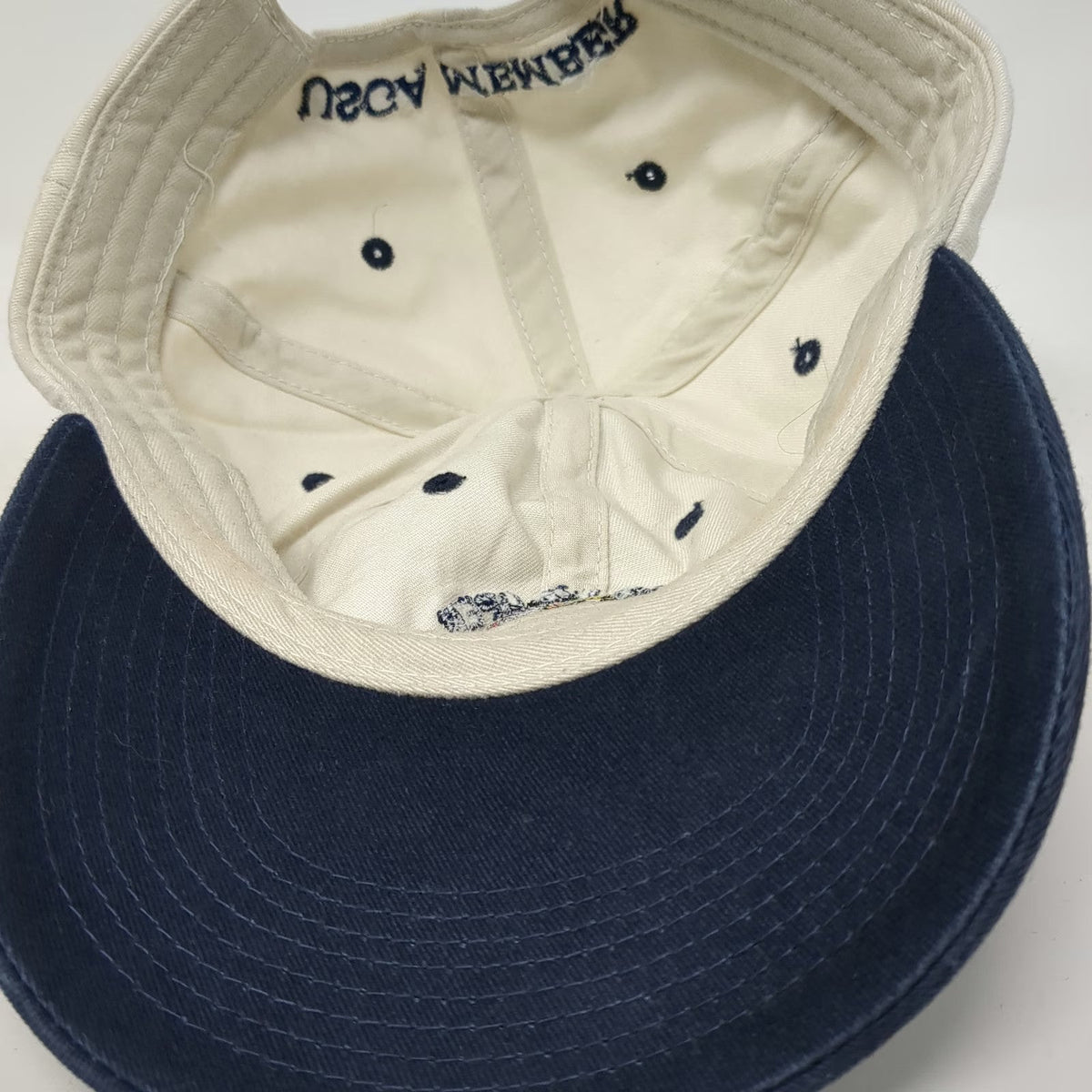 Slideback Baseball Cap White Blue One Size USGA Member 104th U.S. Open Golf Hat