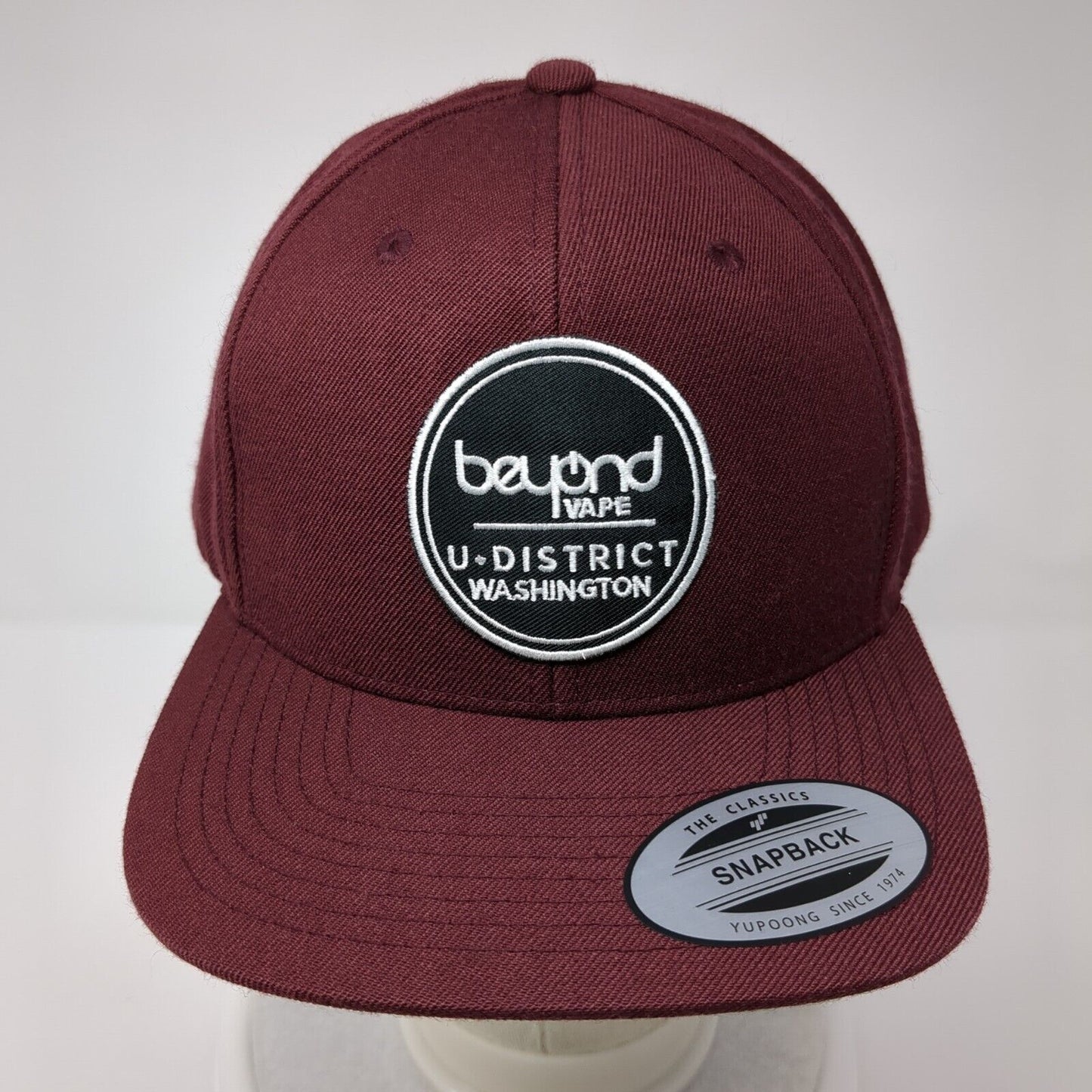 Beyond Vape U District Washington Snapback Hat Red OS Adjustable Classic Yupoong