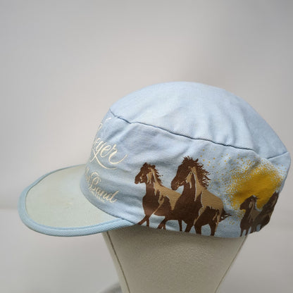 Dorfman Pacific Army Cap Blue One Size Bob Seger Silver Bullet Band Horse Hat