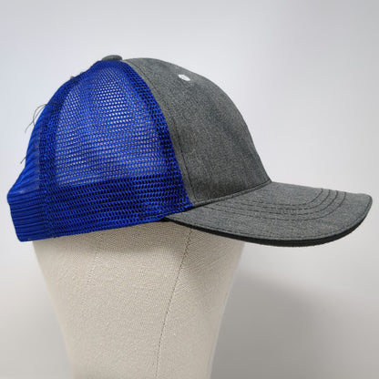 360 Apparel Trucker Hat Gray Blue One Size Kenworth Sales Truck Mesh Back