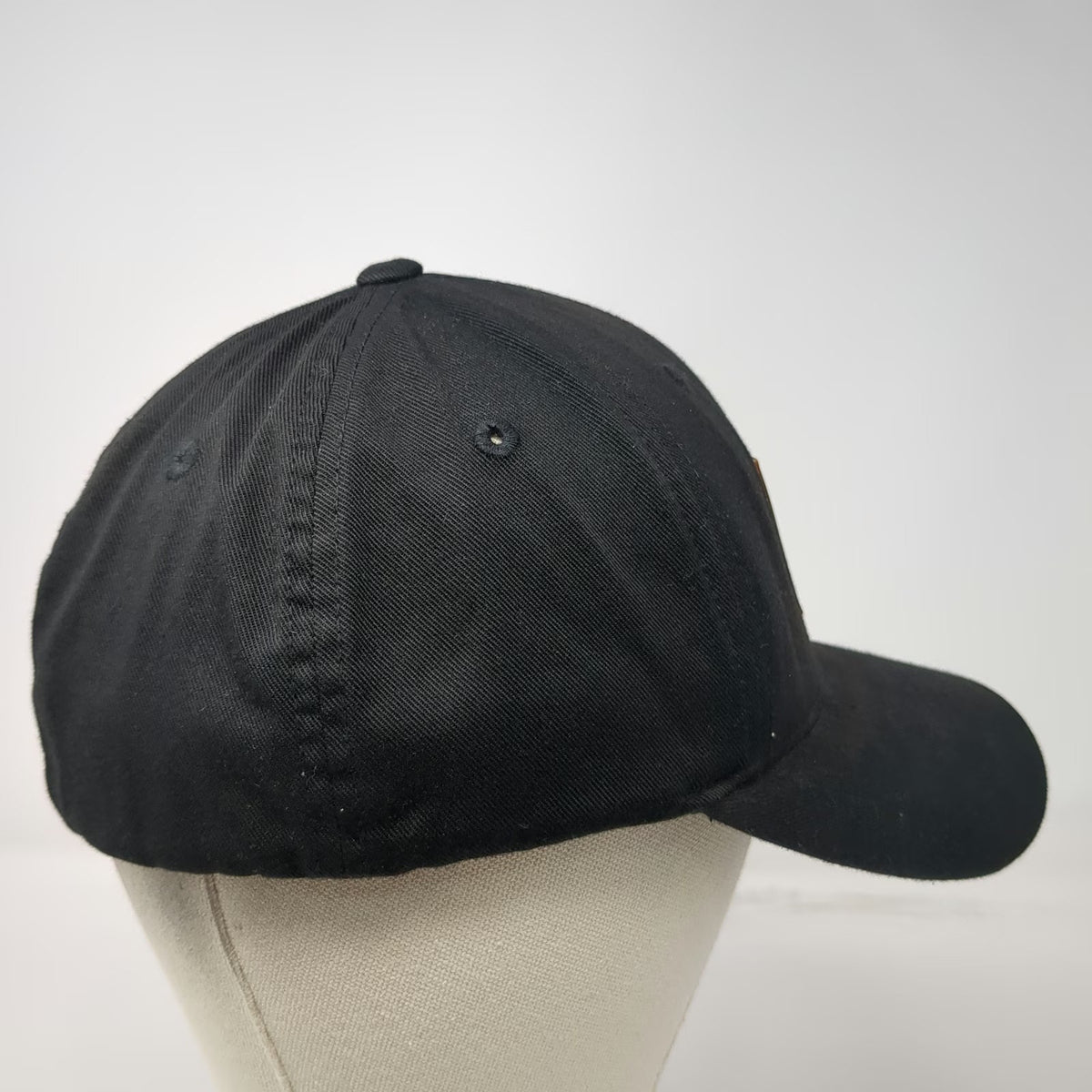 Vortex Baseball Cap Black XL Flexfit Logo Patch Curved Brim Hat Gray Underbrim