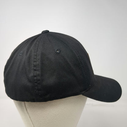 Vortex Baseball Cap Black XL Flexfit Logo Patch Curved Brim Hat Gray Underbrim