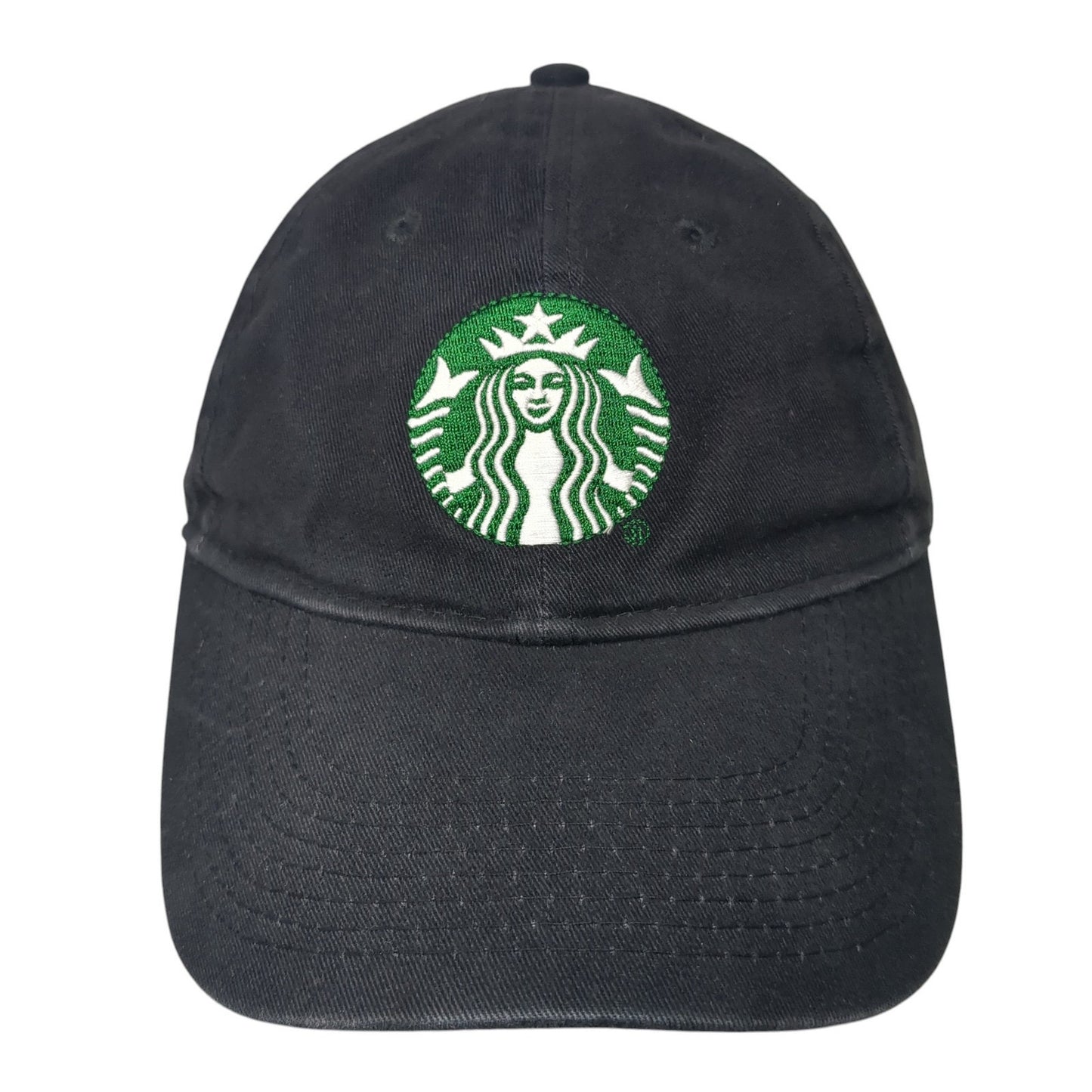 Starbucks Slideback Hat Black One Size Adjustable Embroidered Uniform