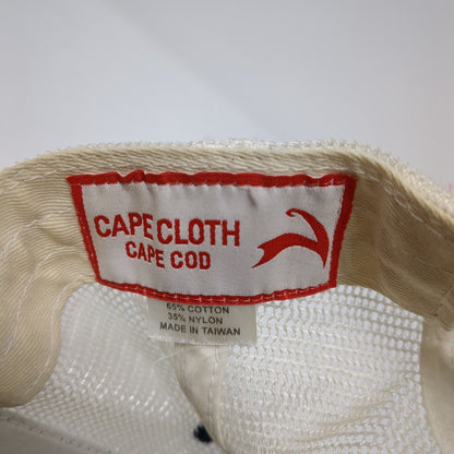 Cape Cloth Snapback Trucker Hat Blue One Size Adjustable Embroidered Mesh Back