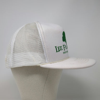 Sunbelt Trucker Hat White One Size Snapback Lee Plantation Florida Tree Mesh