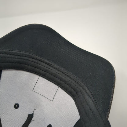 Sheep Dog Leather Patch Snapback Trucker Hat Gray One Size Mesh Back