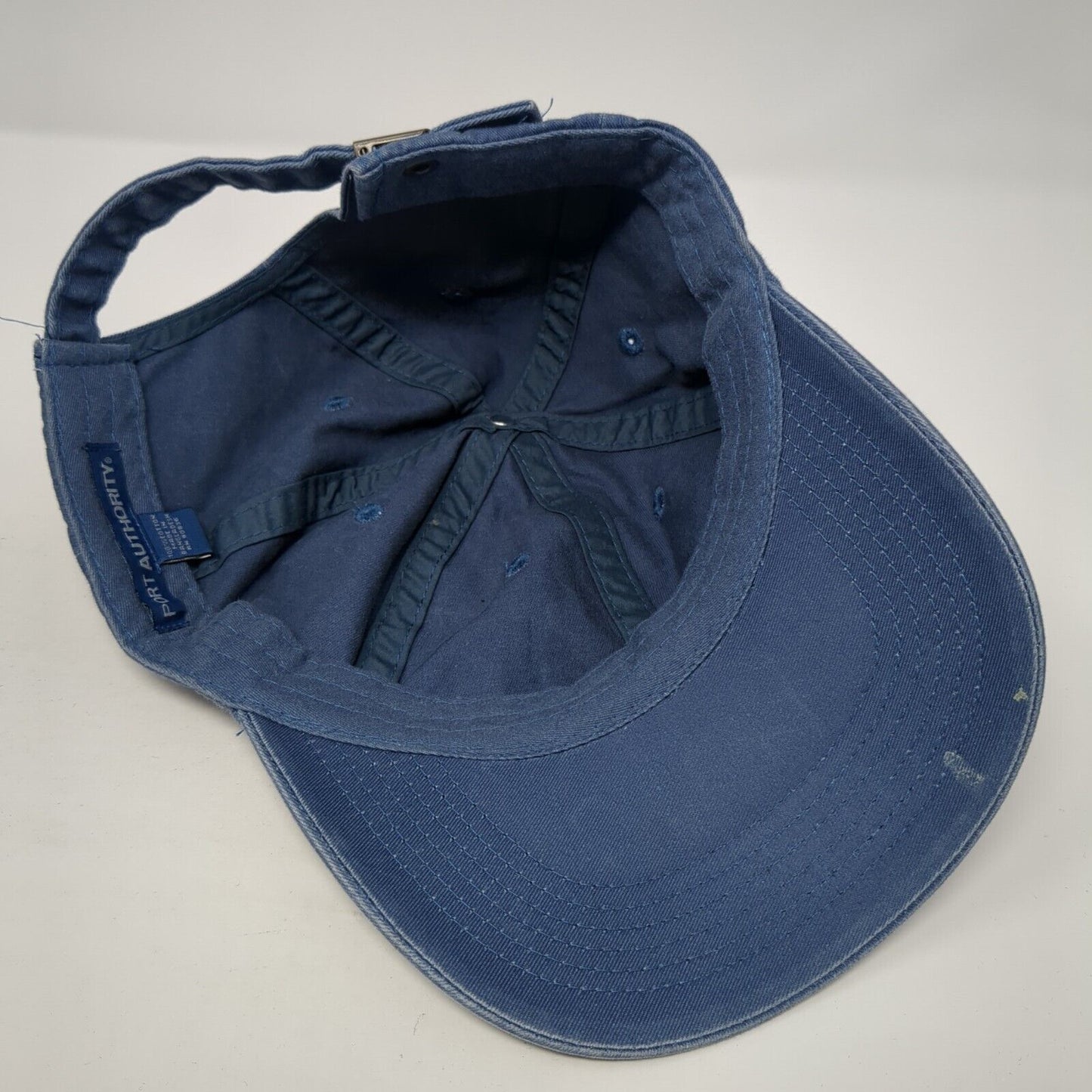 The Banks Cafe Slideback Hat Blue One Size Adjustable Port Authority