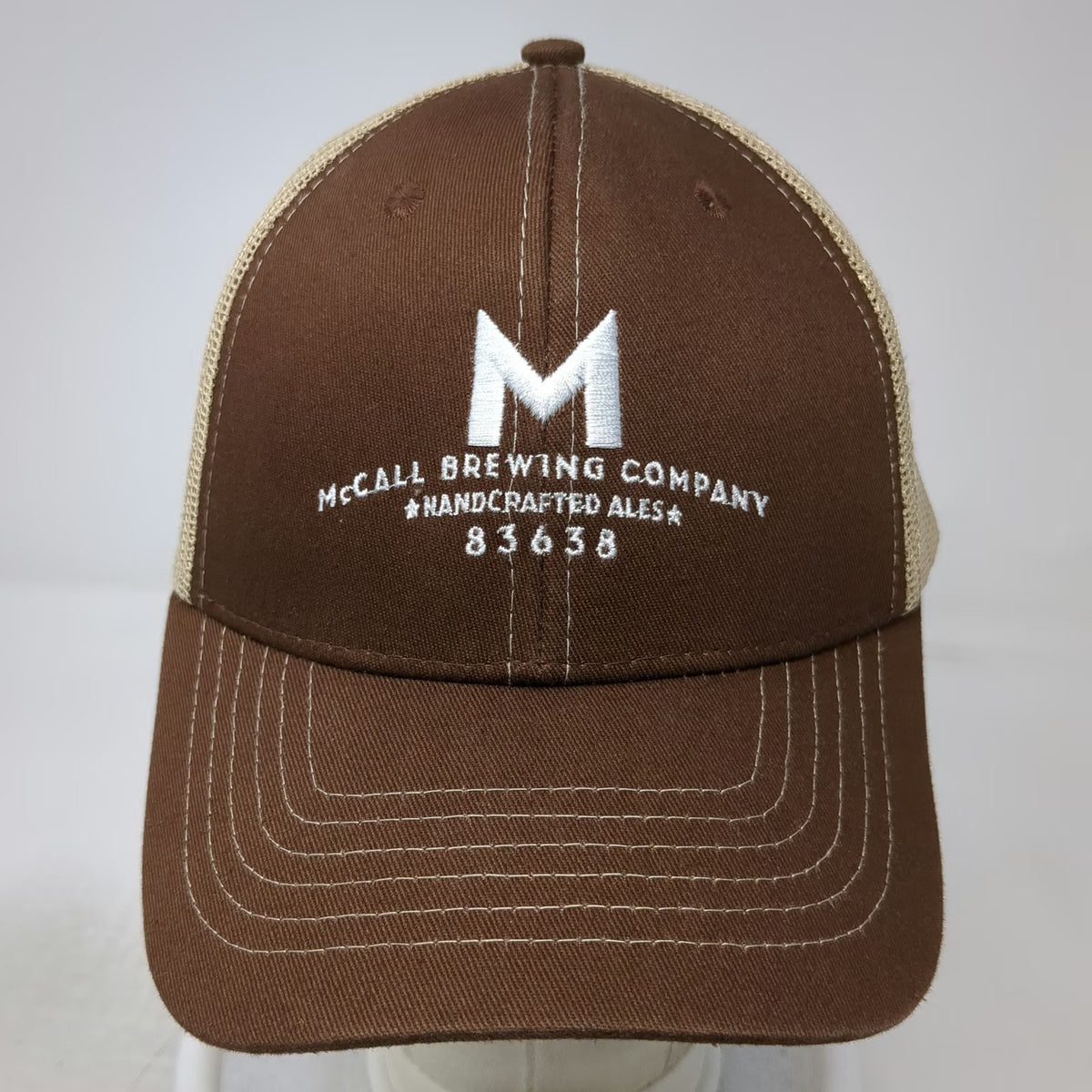 Brewery Branding Co Trucker Hat Brown One Size McCall Brewing Company Mesh Hat