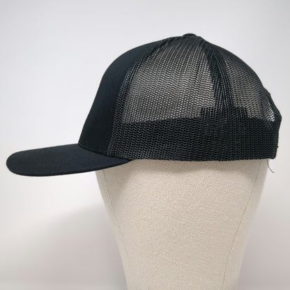 Pacific Headwear Trucker Hat Black One Size Mesh Snapback Herman Goldner Co Inc