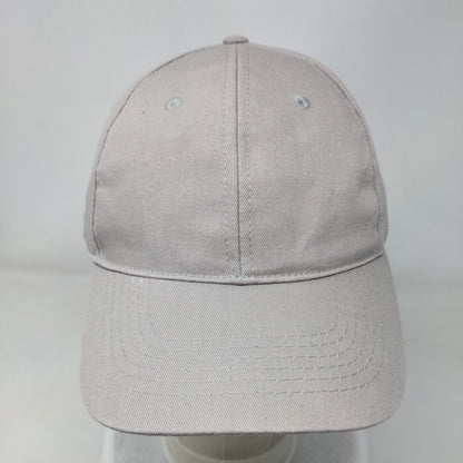 Unbranded Strapback Hat Tan One Size Adjustable Blank 6 Panel Solid