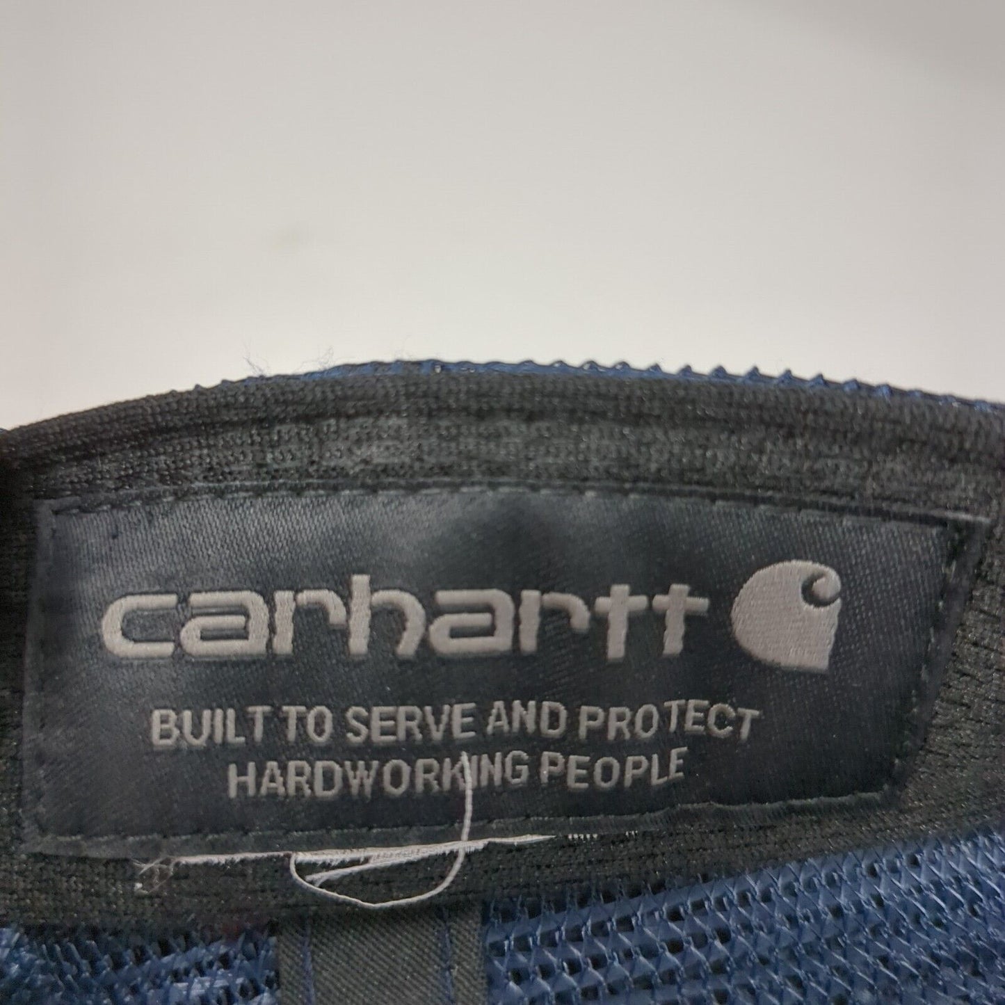 CPC Snapback Trucker Hat Blue One Size Adjustable Embroidered Mesh Back Carhartt