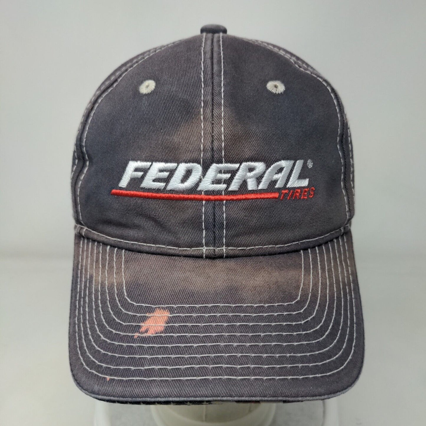 Federal Tires Strapback Hat Blue Adult Embroidered 6 Panel Outdoor Cap