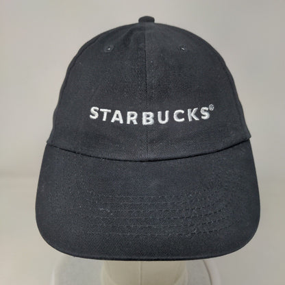 Starbucks Employee Strapback Hat Black One Size Embroidered Uniform