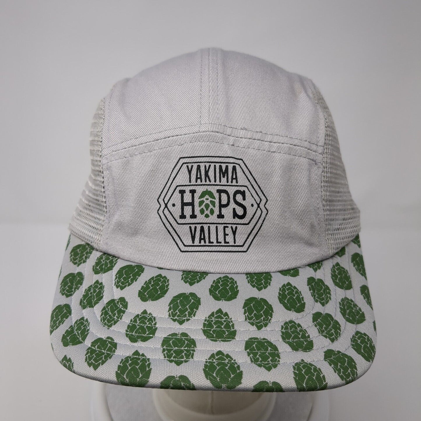 Yakima Valley Hops Snapback 5 Panel Hat Gray One Size Mesh Adjustable