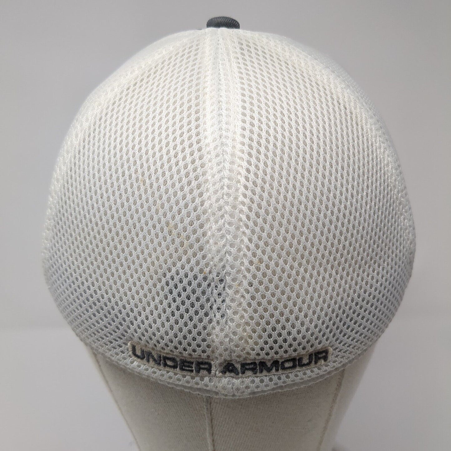 Under Armour Golf Fitted Mesh Back Hat Gray M/L Colorblock Embroidered