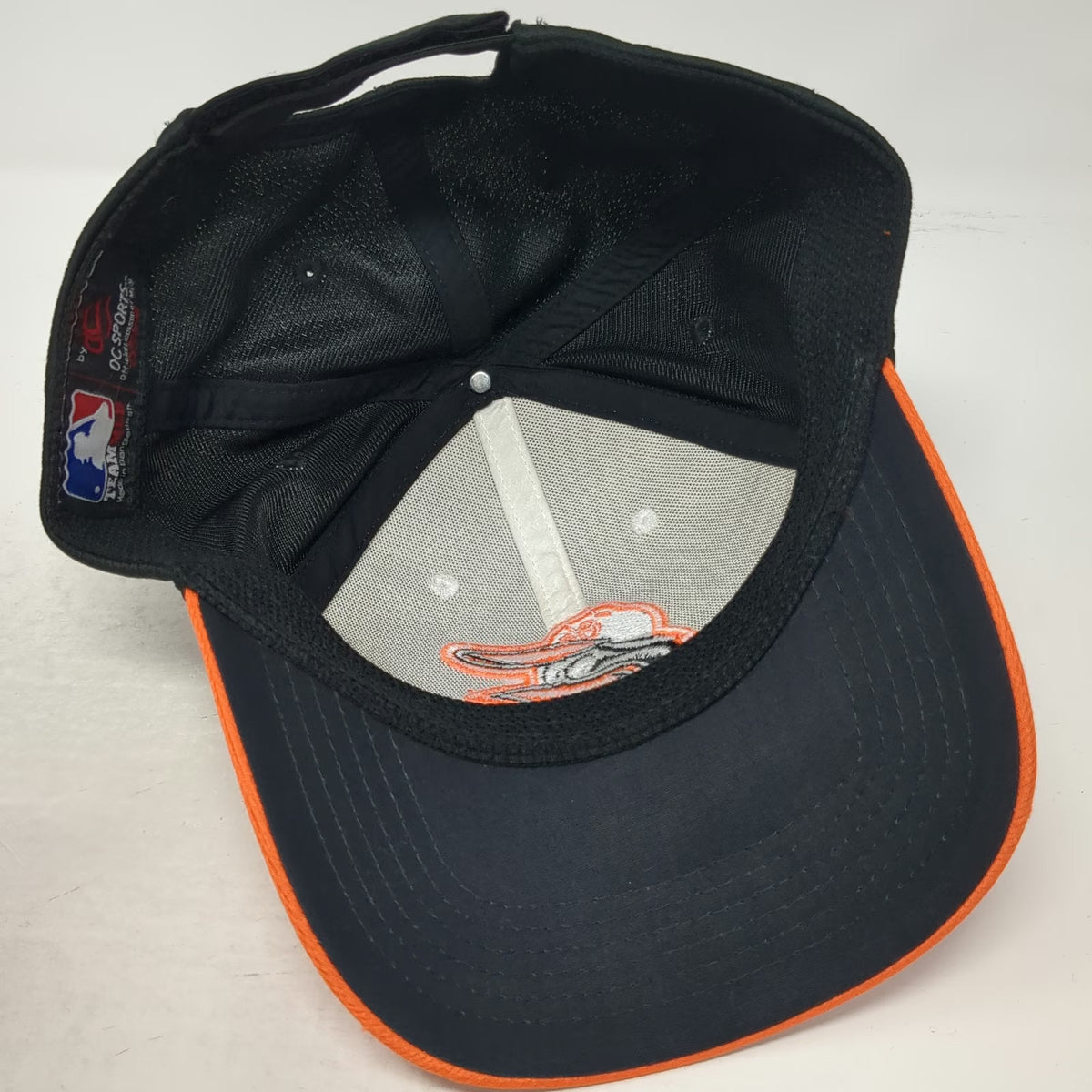 OC Sports Baltimore Orioles MLB Black White Orange One Size Baseball Cap Hat