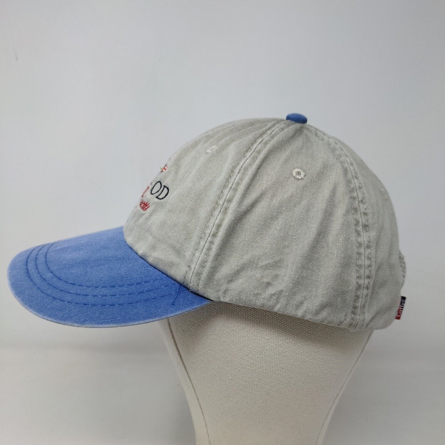 Cuffy's of Cape Cod Men's Slideback Hat Beige Embroidered Cape Cod Massachusetts