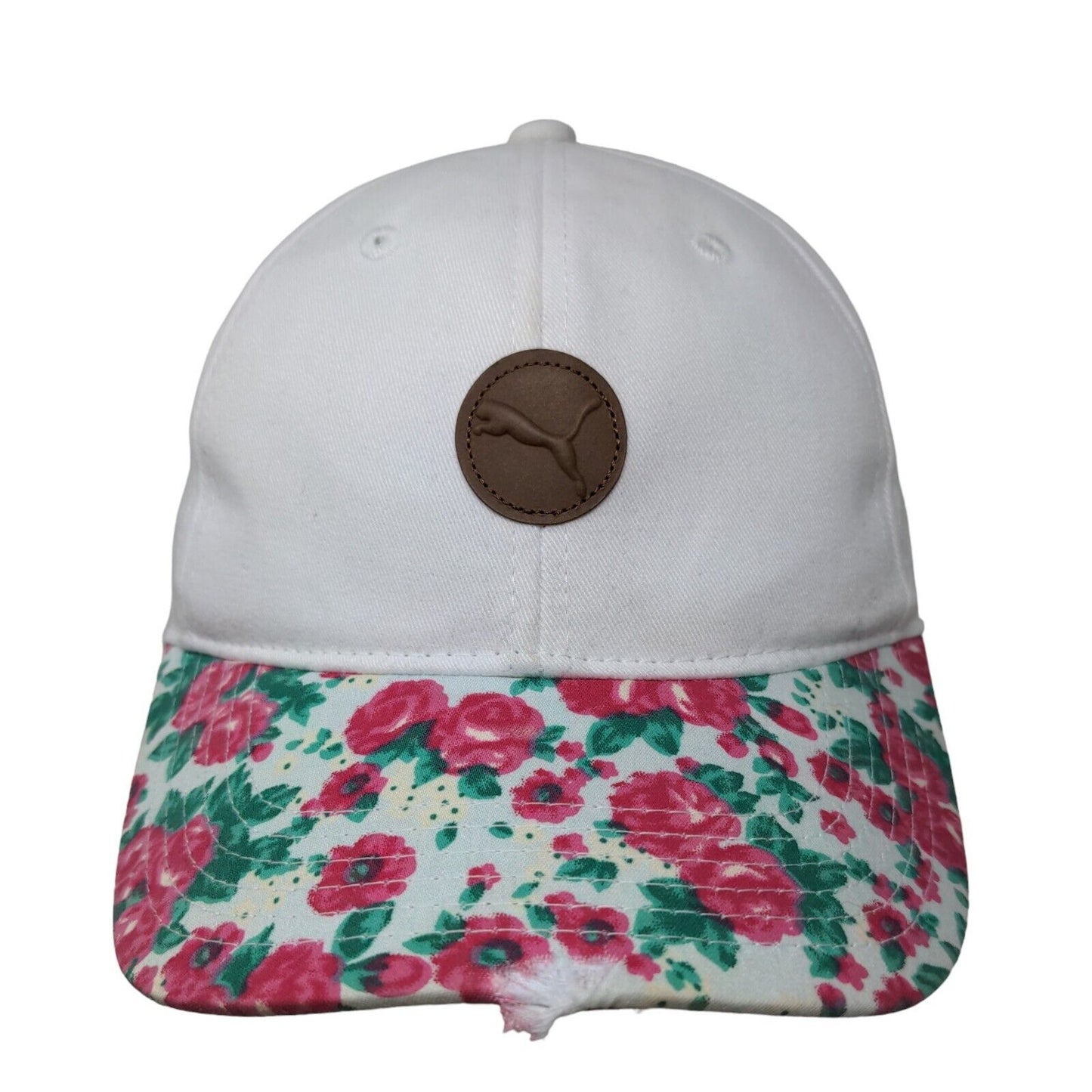 Puma Women's Slideback Hat Multicolor Floral Size OSFA Embroidered Patch Logo