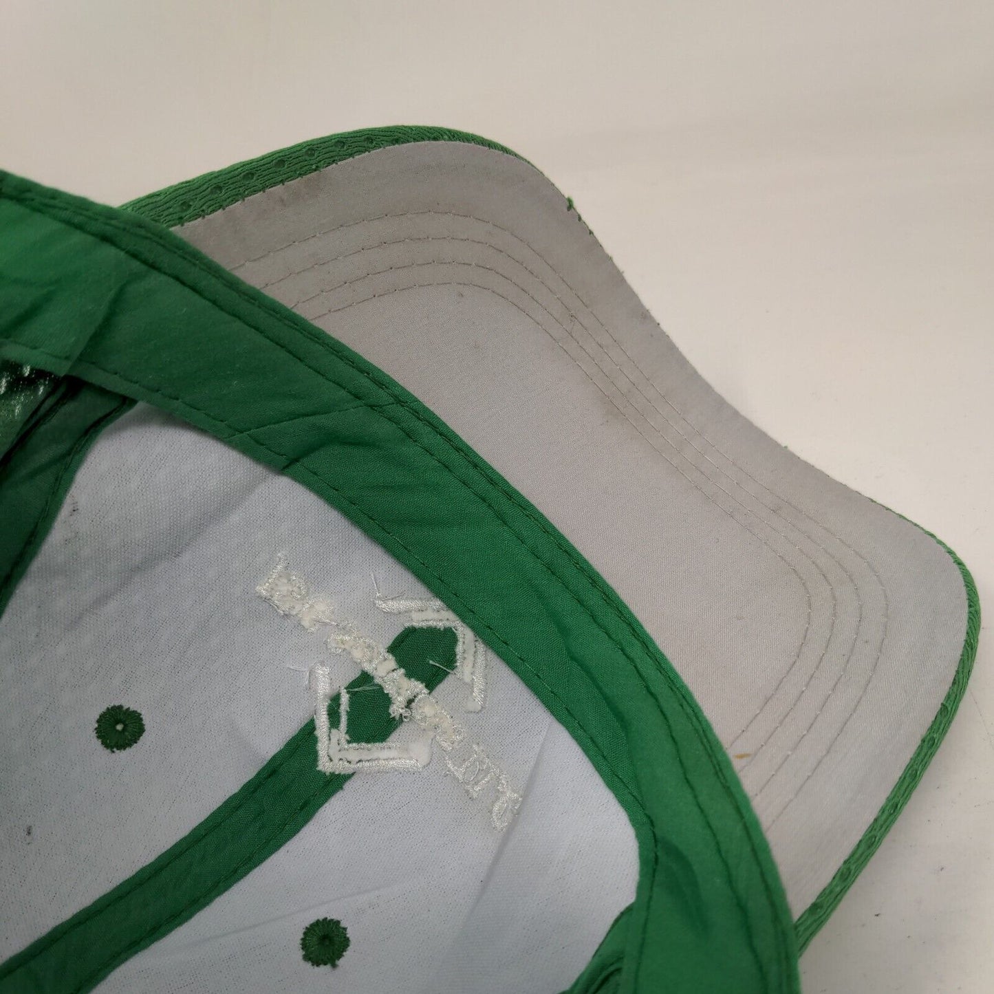 JSG Services LLC Strapback Hat Green One Size Embroidered 6 Panel Outdoor Cap