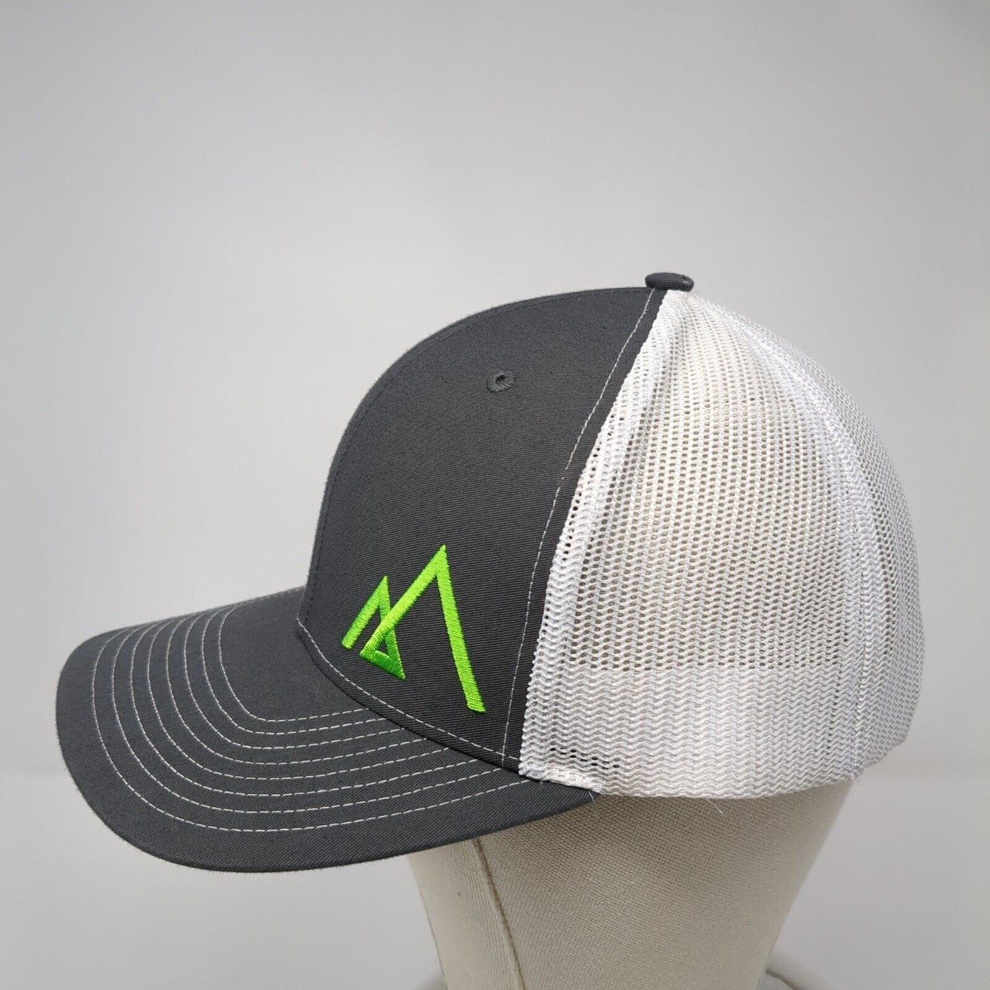 Empire Logo Snapback Mesh Back Trucker Hat Gray One Size Adjustable