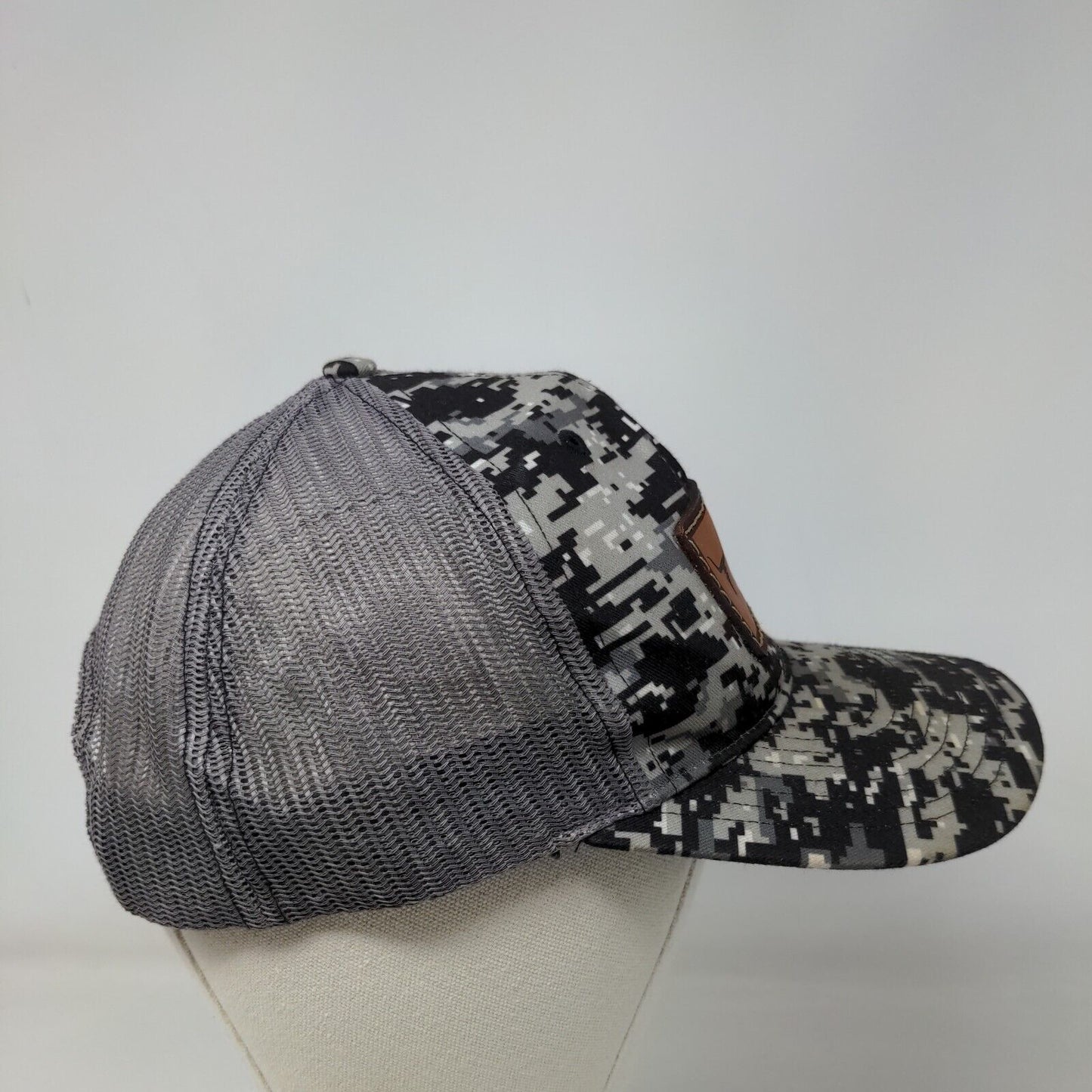 Southern Tax Solutions LLC Snapback Mesh Back Trucker Hat Gray Camo One Size