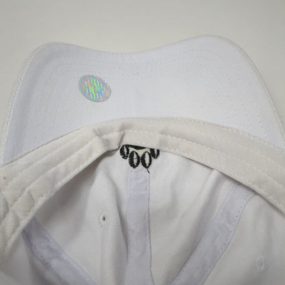 Pawz Slideback Hat White One Size Adjustable Embroidered 6 Panel