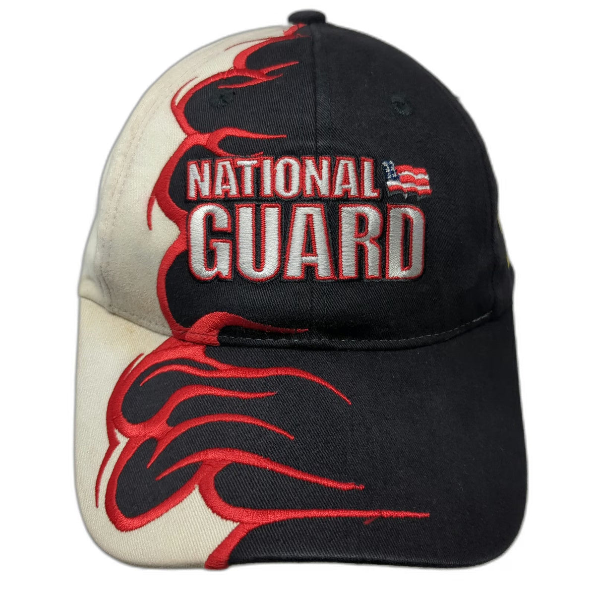 Chase Authentics Hendrick 24 National Guard Flames Black Baseball Cap One Size