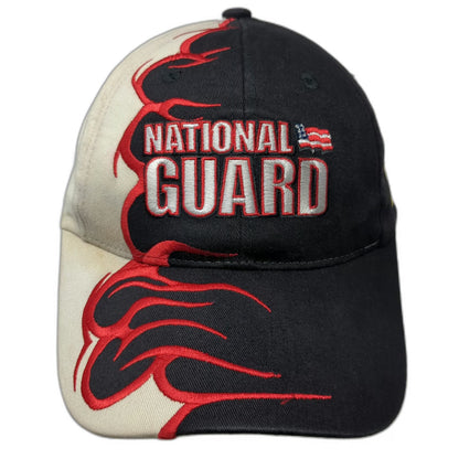 Chase Authentics Hendrick 24 National Guard Flames Black Baseball Cap One Size