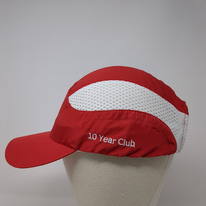 Canyonlands Half Marathon Strapback Hat Red One Size 10 Year Club Mesh