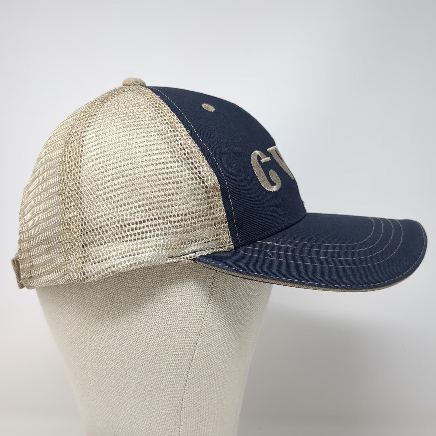Cobra Baseball Cap Blue One Size Mesh Back Strapback Embroidered GWY Hat Stitch