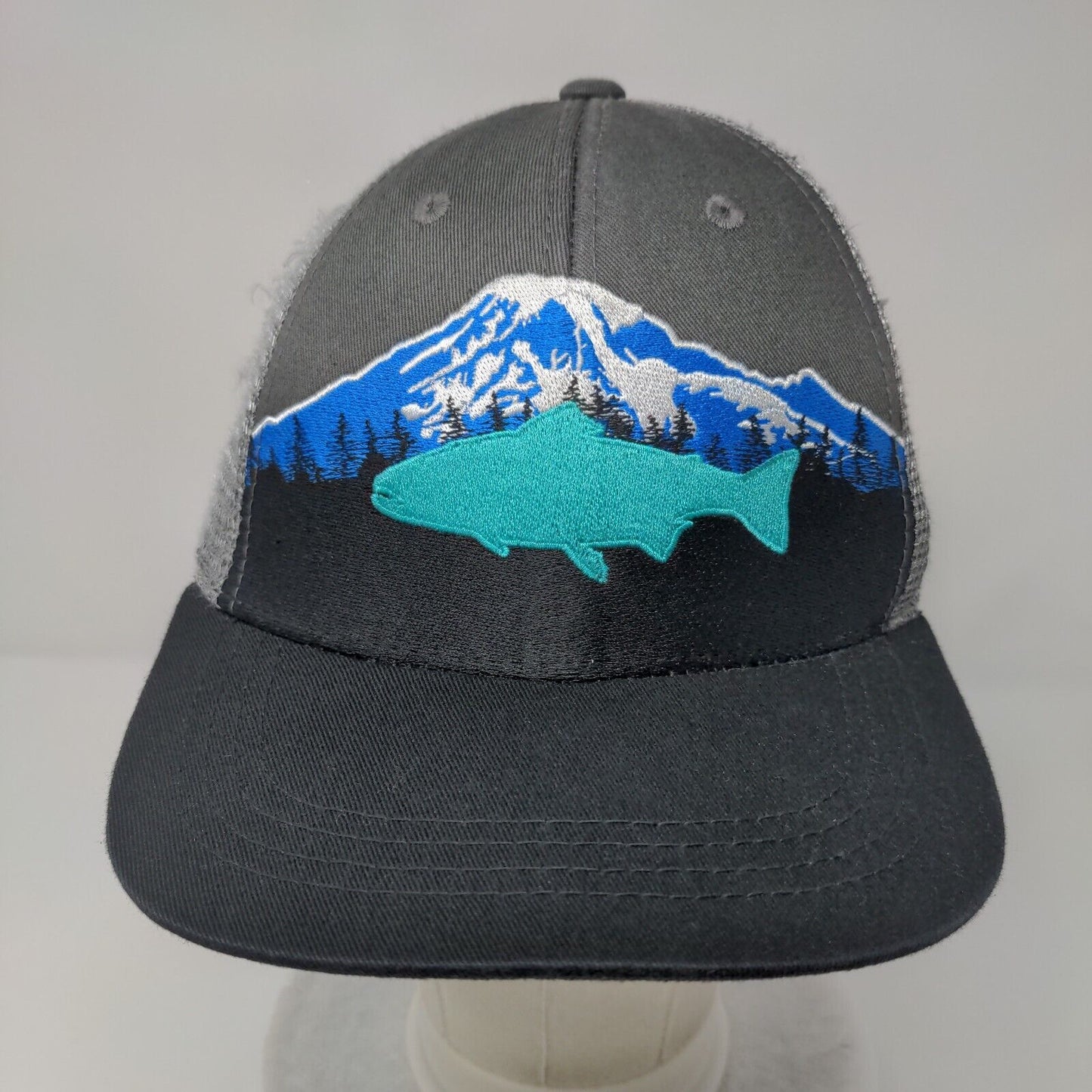 RepYourWater Mount Rainier Snapback Trucker Hat Multi One Size Mesh Back