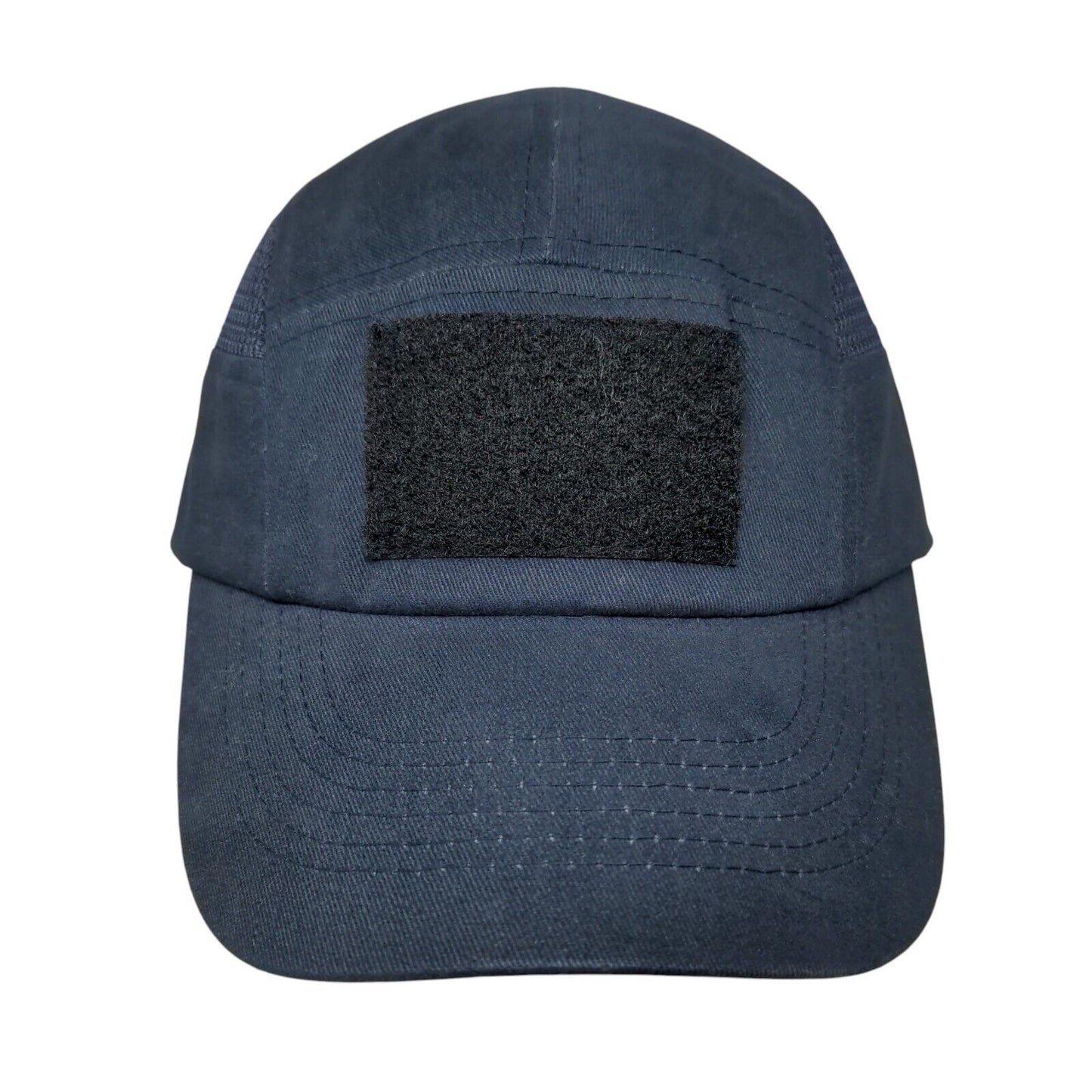 Green Devil Strapback Hat Blue One Size Adjustable Solid Mesh Trim