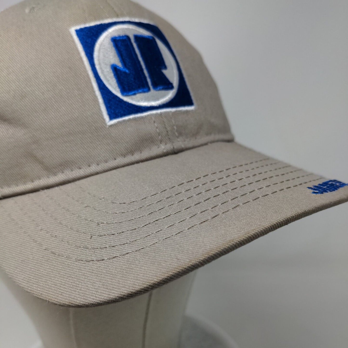 James River Equipment Strapback Trucker Hat Tan One Size Mesh Back