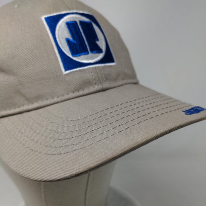 James River Equipment Strapback Trucker Hat Tan One Size Mesh Back