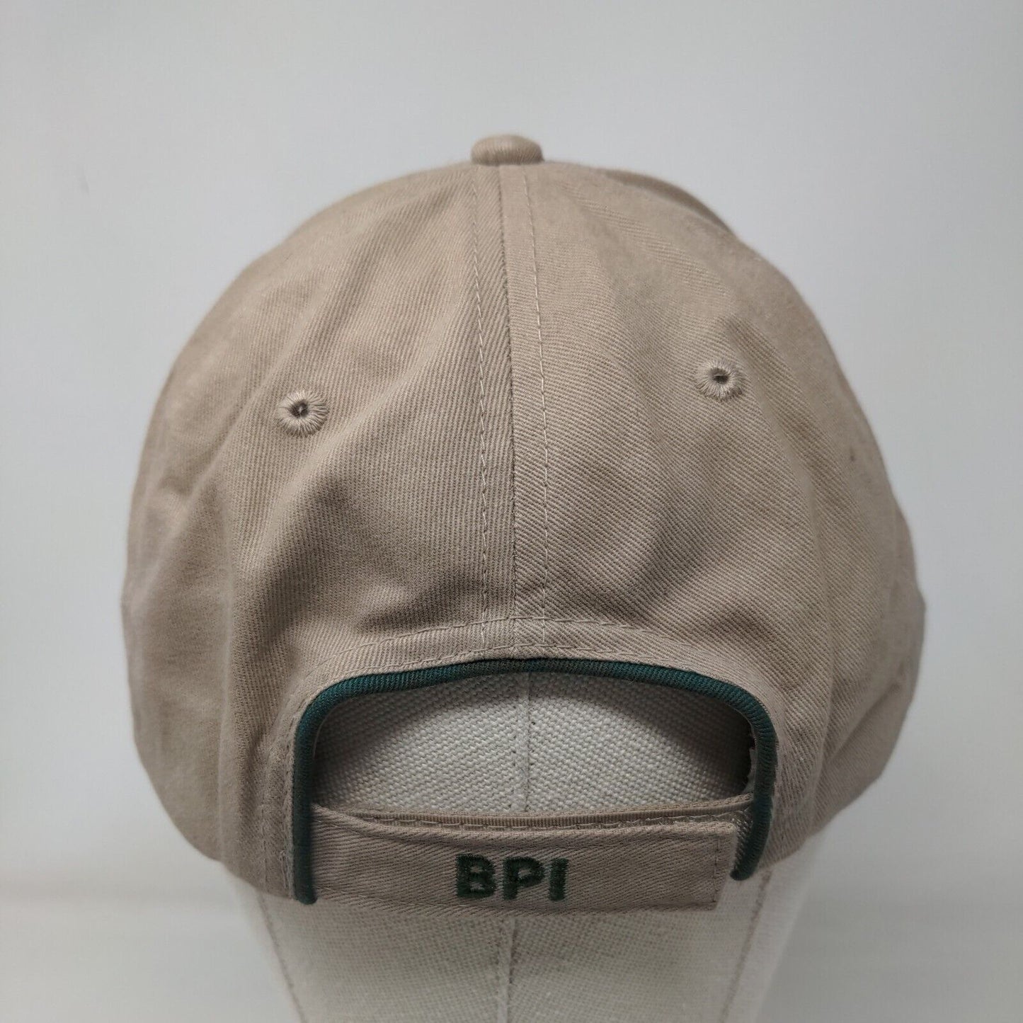 BPI Barney's Pumps Strapback Hat Tan One Size Embroidered 6 Panel Cap America