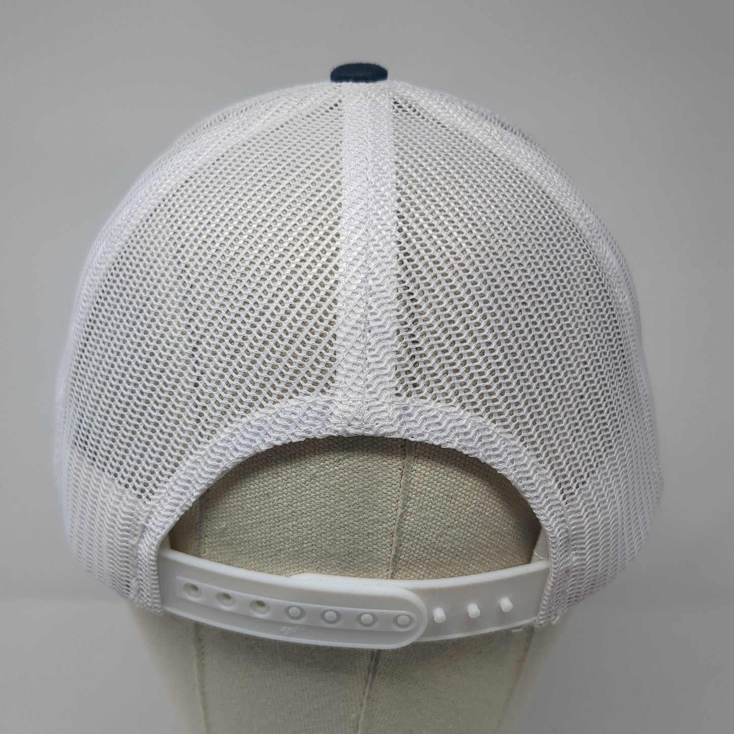 AFP Montana Snapback Mesh Back Trucker Hat Blue One Size Adjustable